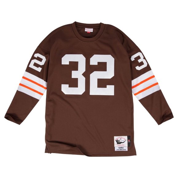 Jim Brown Cleveland Browns Mitchell & Ness 1964 Authentic Throwback Jersey - Picture 8 of 8